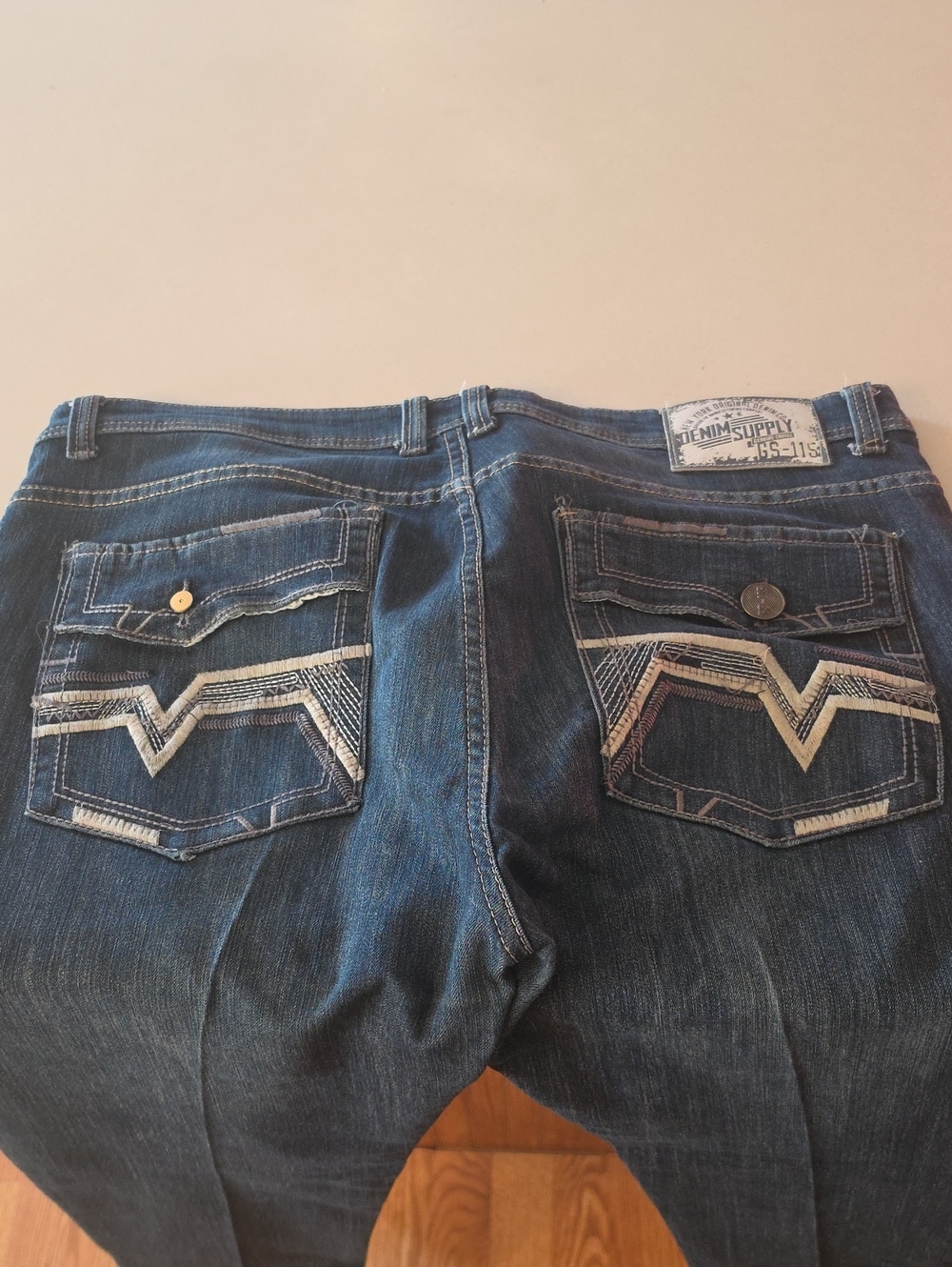 Men's Slim Straight Jeans in Deep Indigo